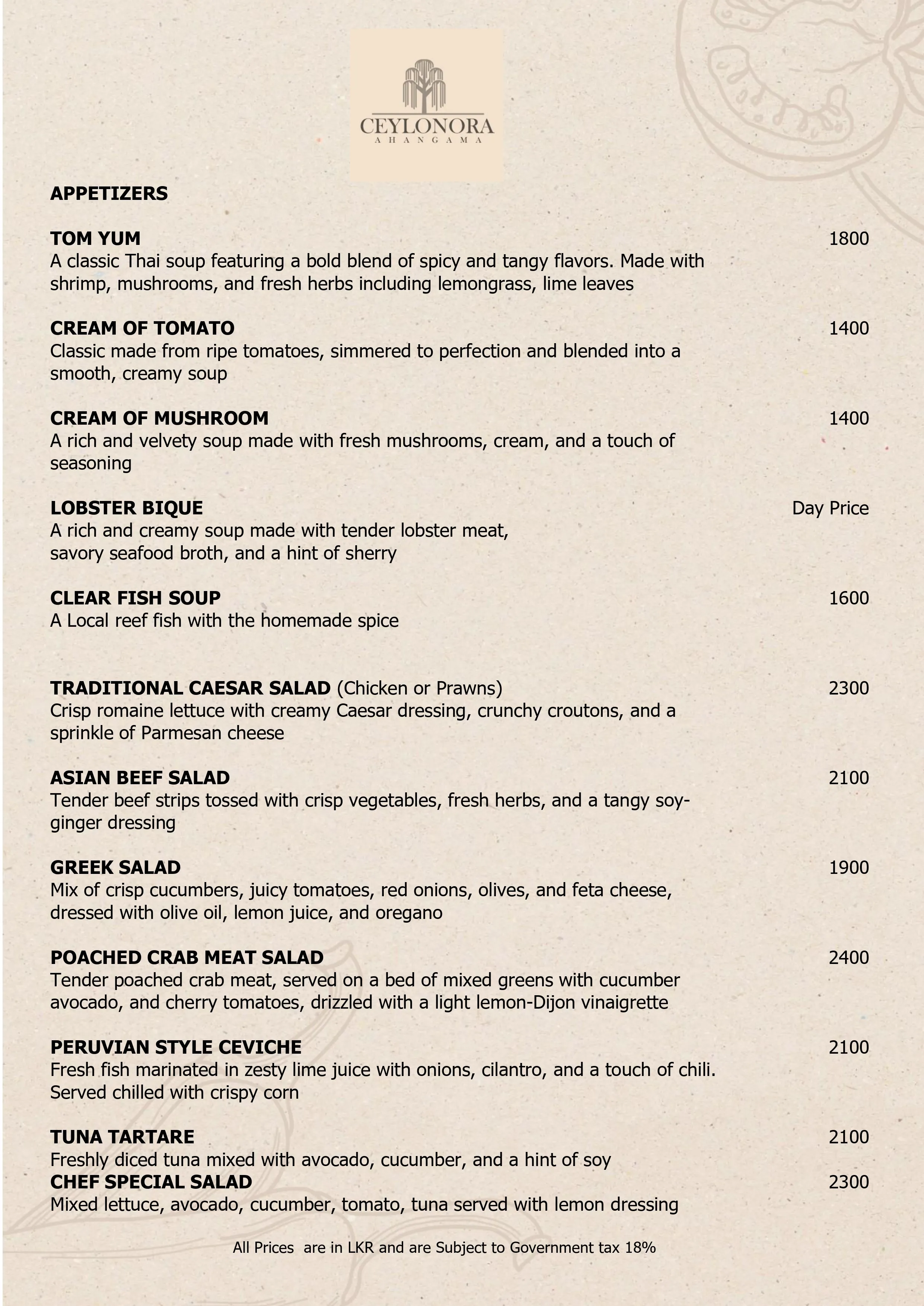 Appetizers & Salads