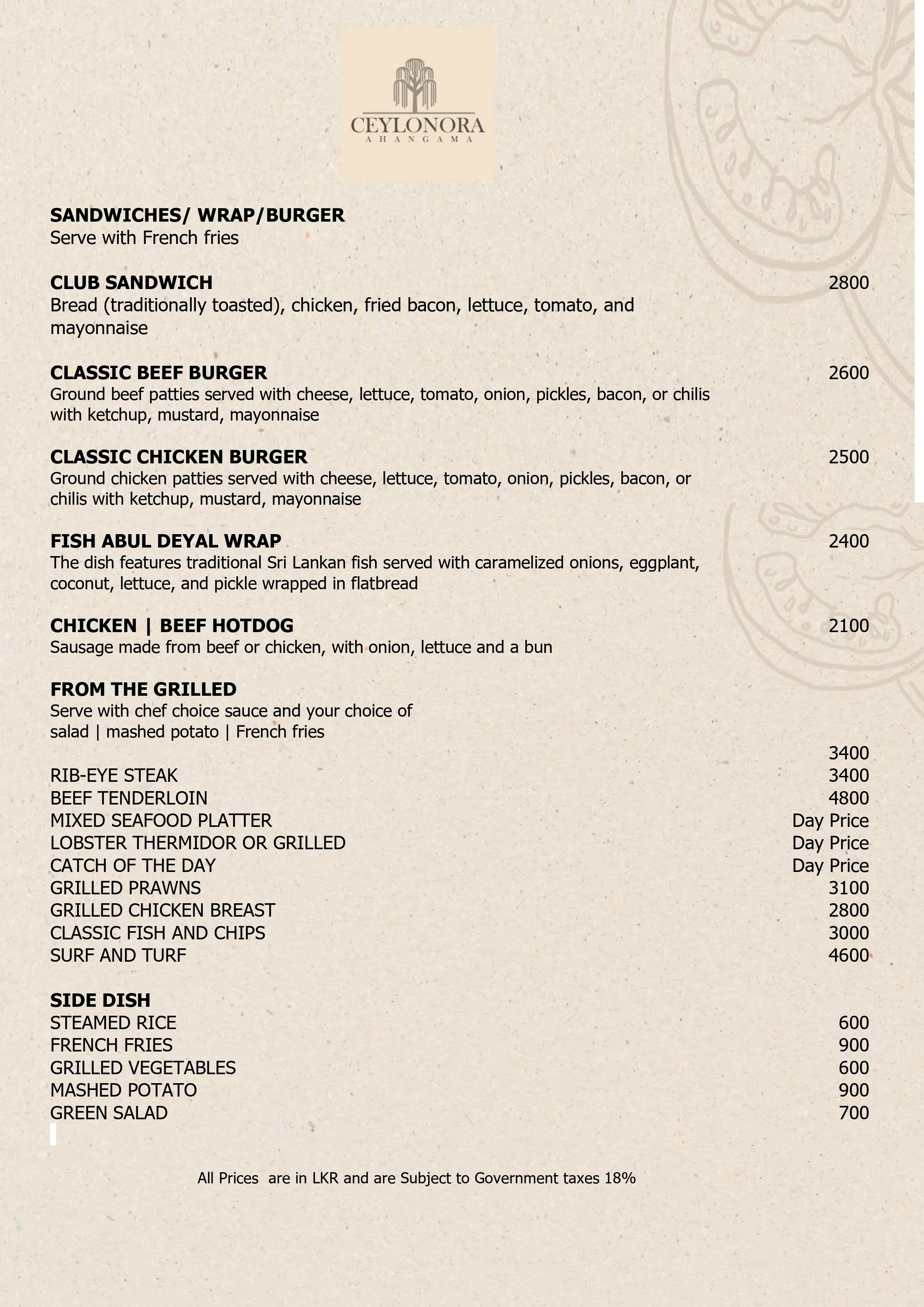 Burgers & Grilled